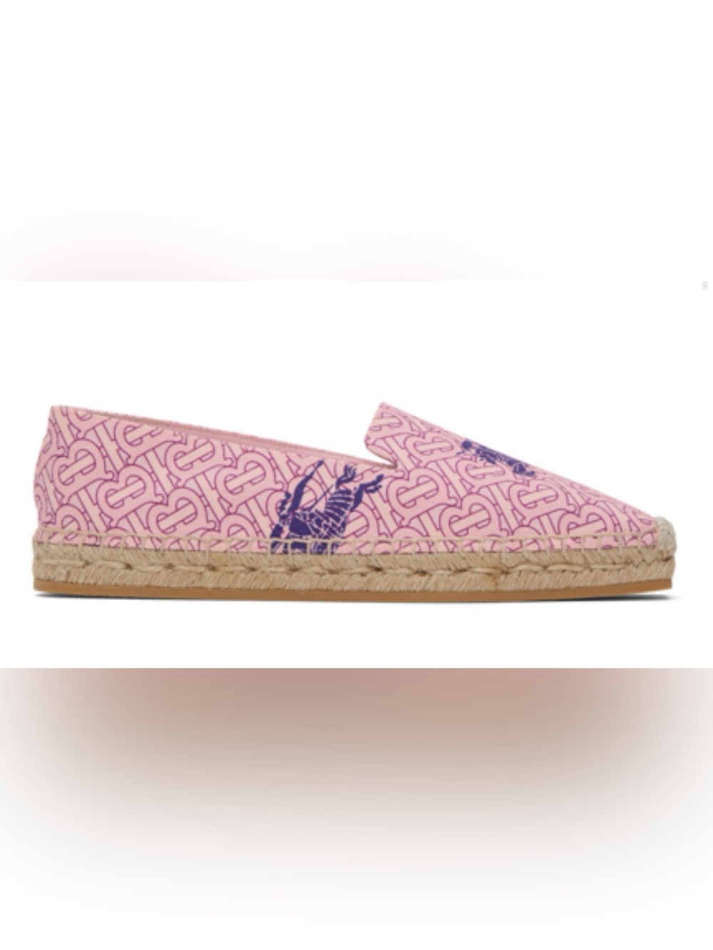 Burberry Pink Monogram Espadrilles w/ Box | Women’s Size 6.5